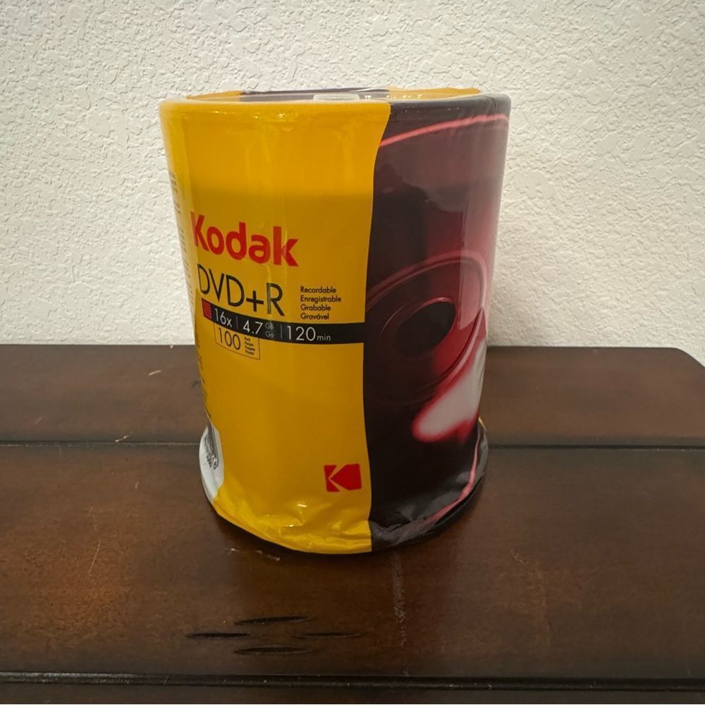 KODAK DVD-R 16X 4.7Gb 120min *100 pack *NEW. Read‎ Discription